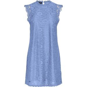 Pieces Womens/Ladies Olline Lace Casual Mini Dress / Hydrangea